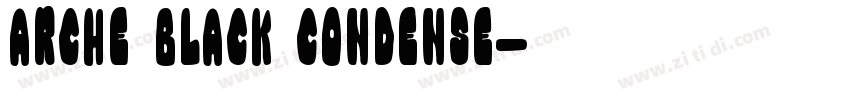 Arche Black Condense字体转换